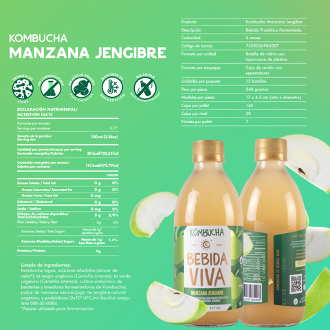 Manzana - Jengibre - 12 Pack