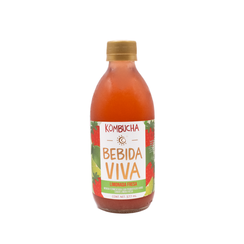 Kombucha Bebida Viva: Limonada - Fresa