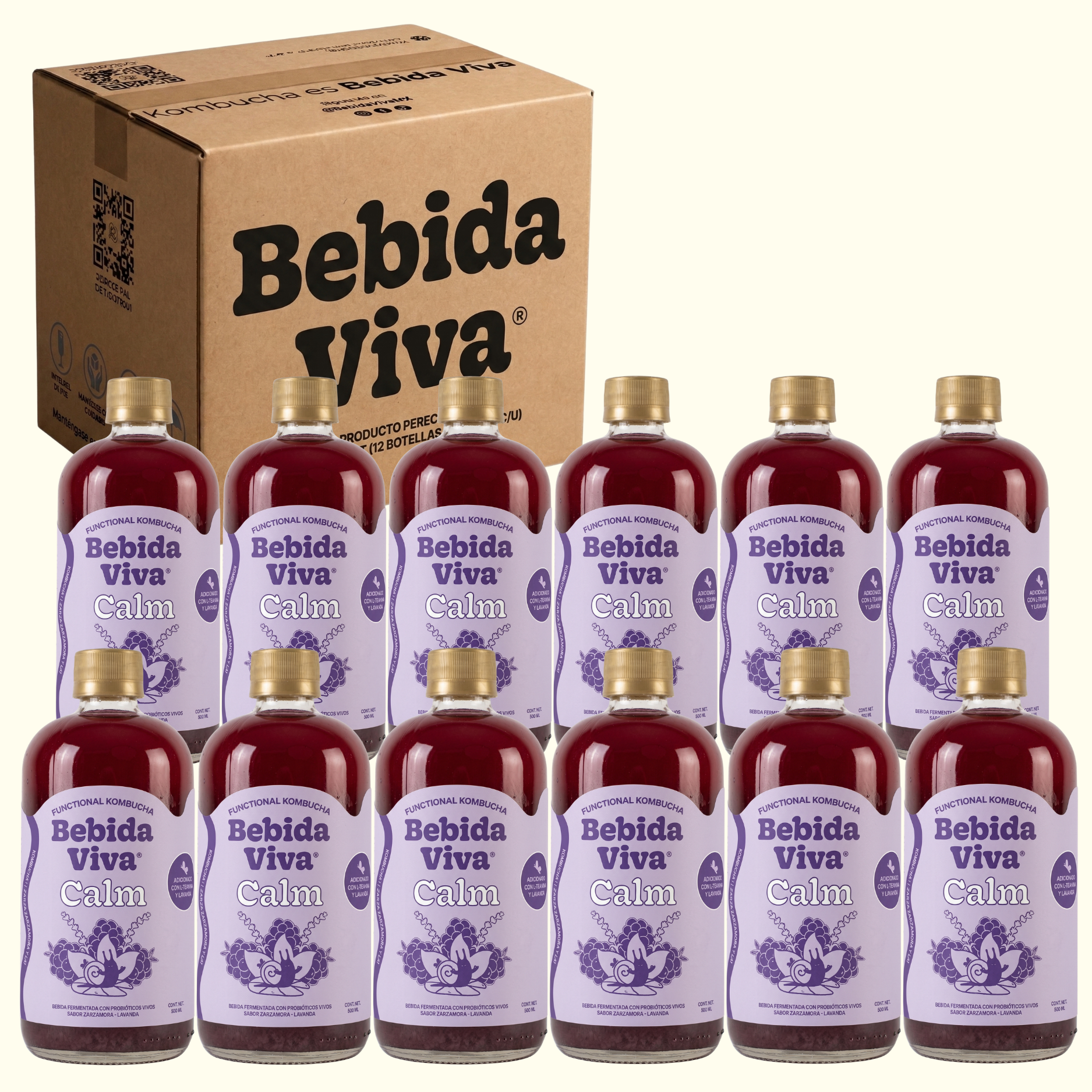 Calm - Zarzamora Lavanda - 12 Pack