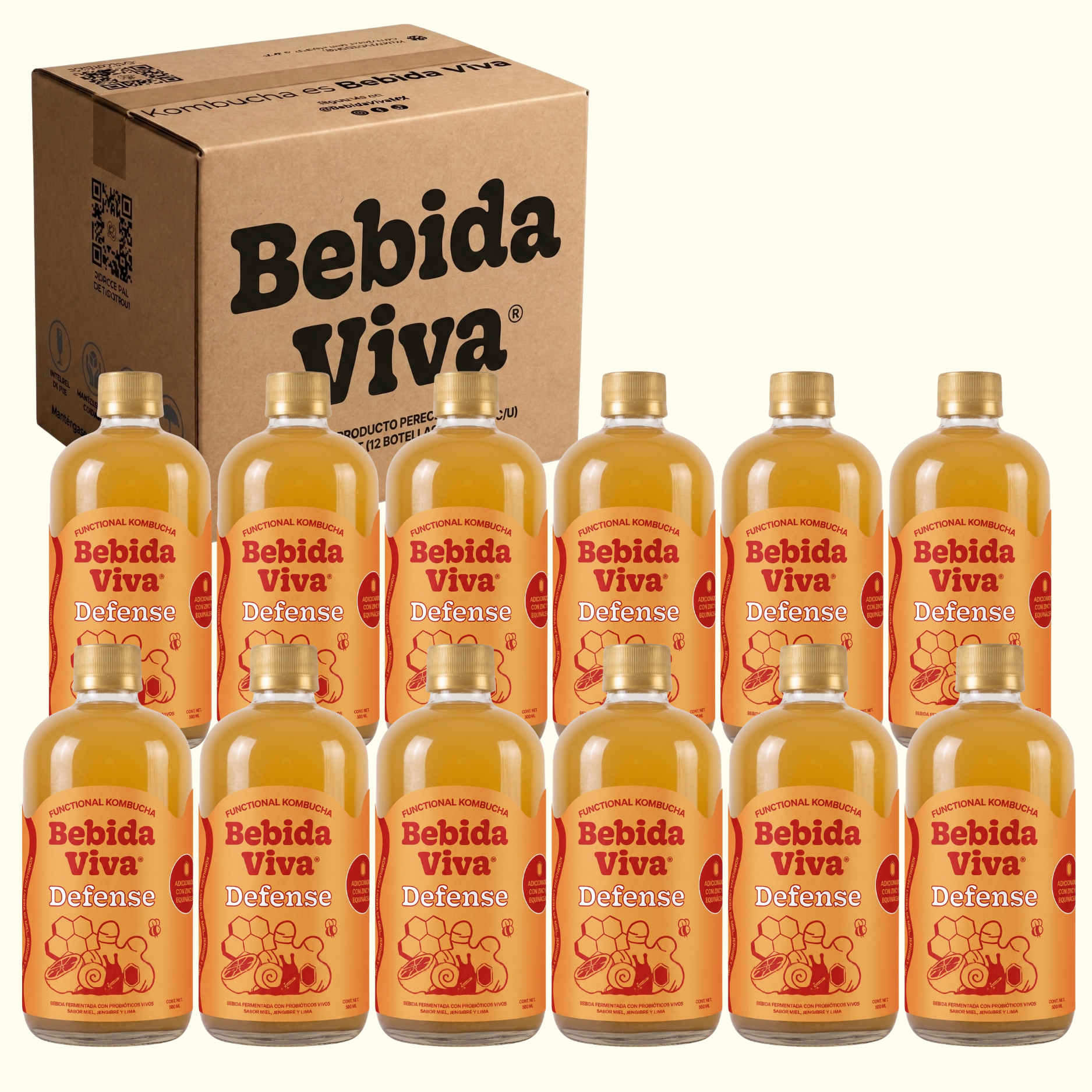 Defense - Miel, Jengibre y Lima - 12 Pack