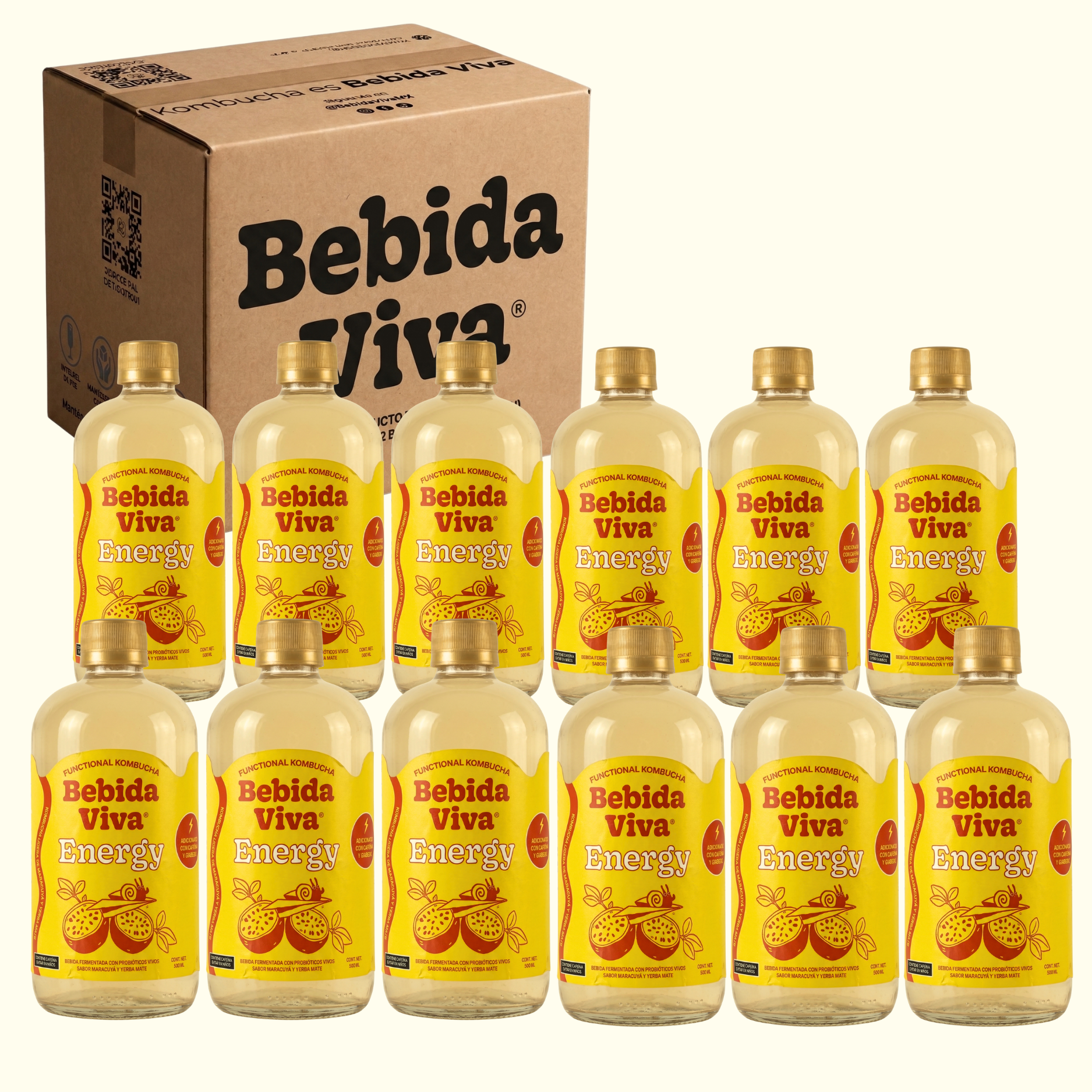 Energy - Maracuyá y Yerba Mate - 12 Pack