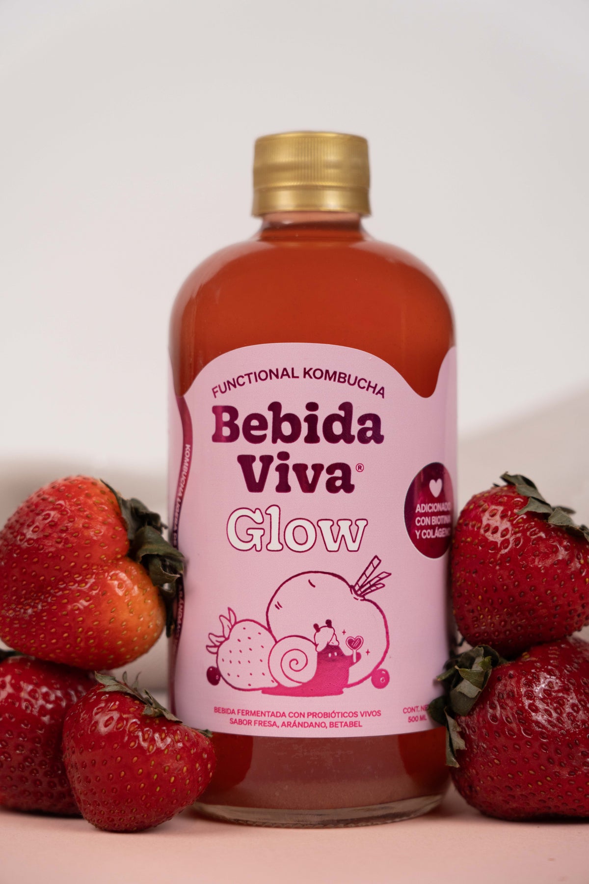 Glow - Fresa, Arándano y Betabel - 12 Pack