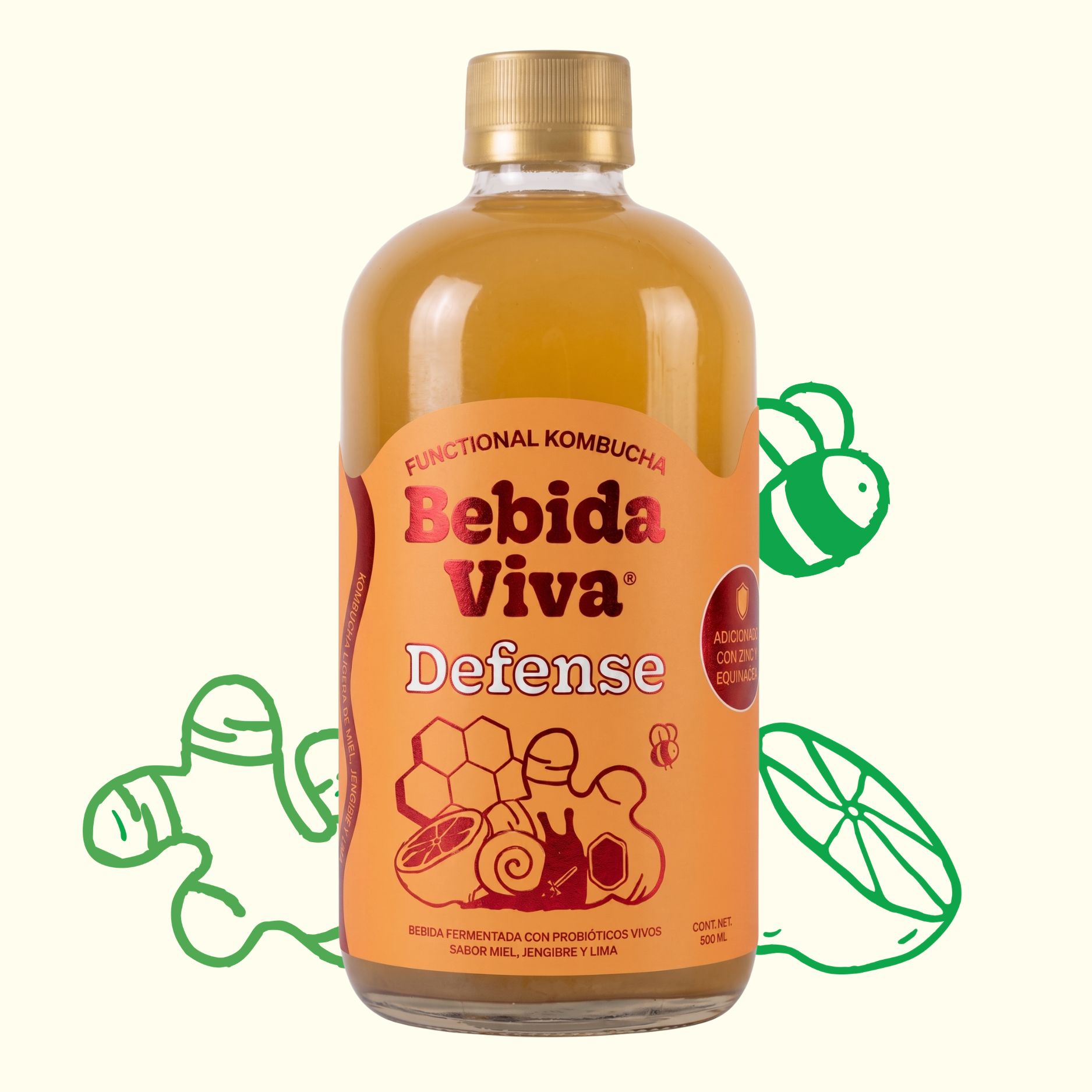 Defense - Miel, Jengibre y Lima - 12 Pack