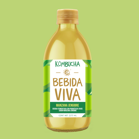 Kombucha Bebida Viva: Manzana - Jengibre