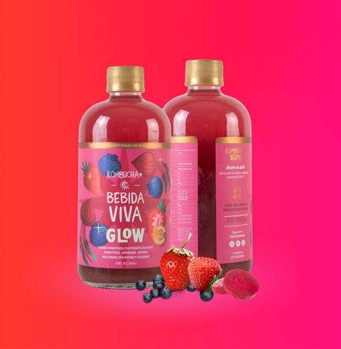 Glow - Fresa, Arándano y Betabel - 12 Pack