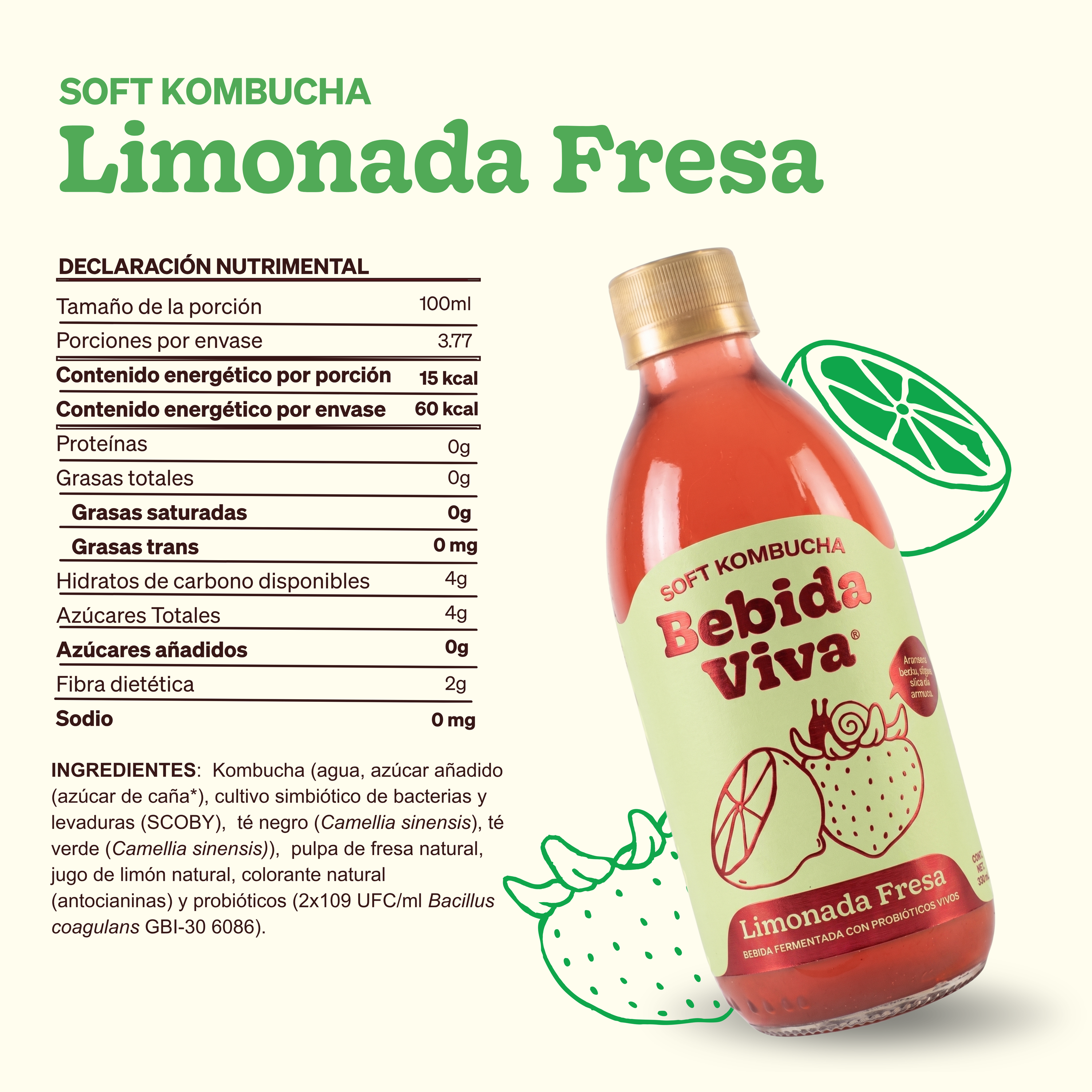 Limonada - Fresa - 12 Pack
