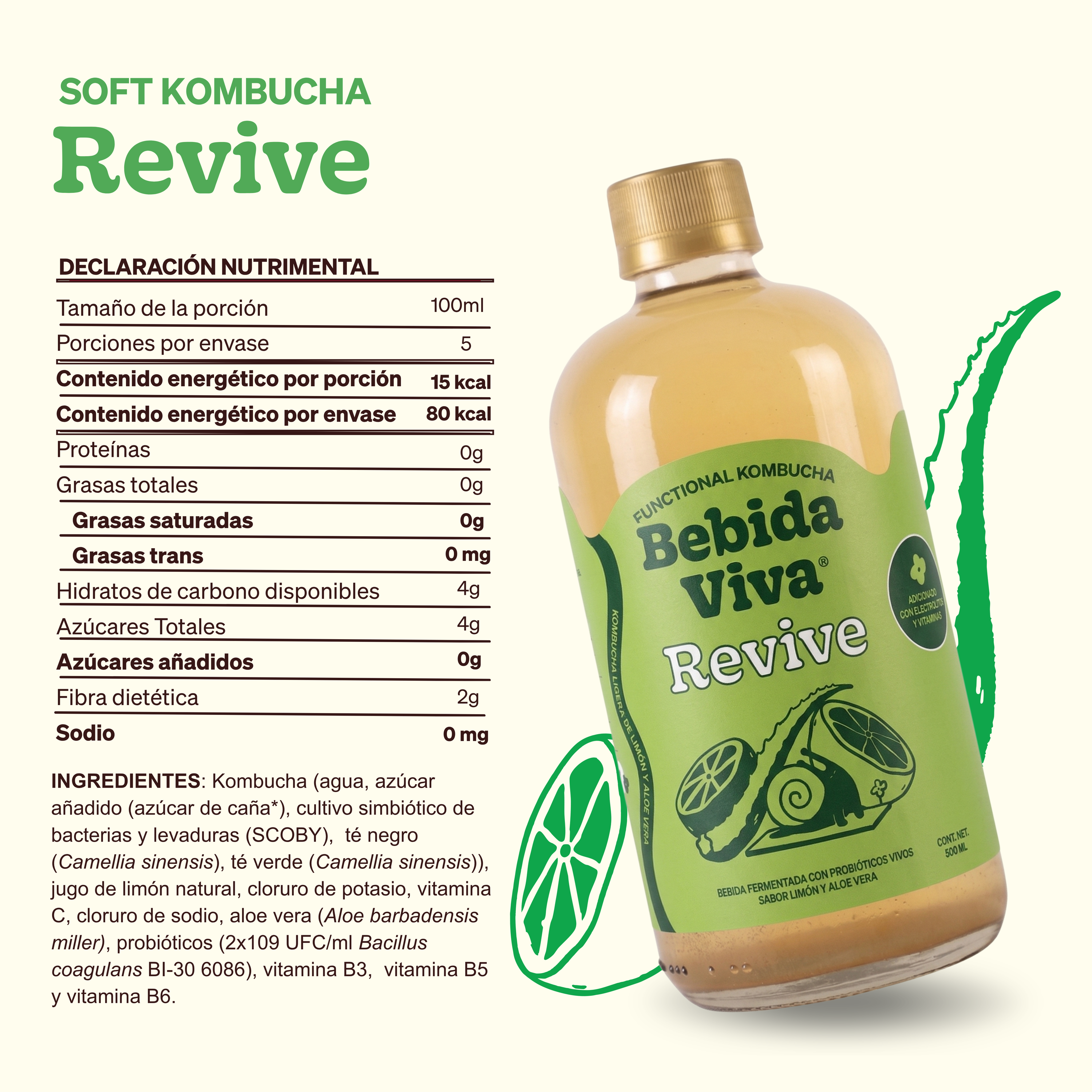 Revive - Limón y Aloe Vera  - 12 Pack