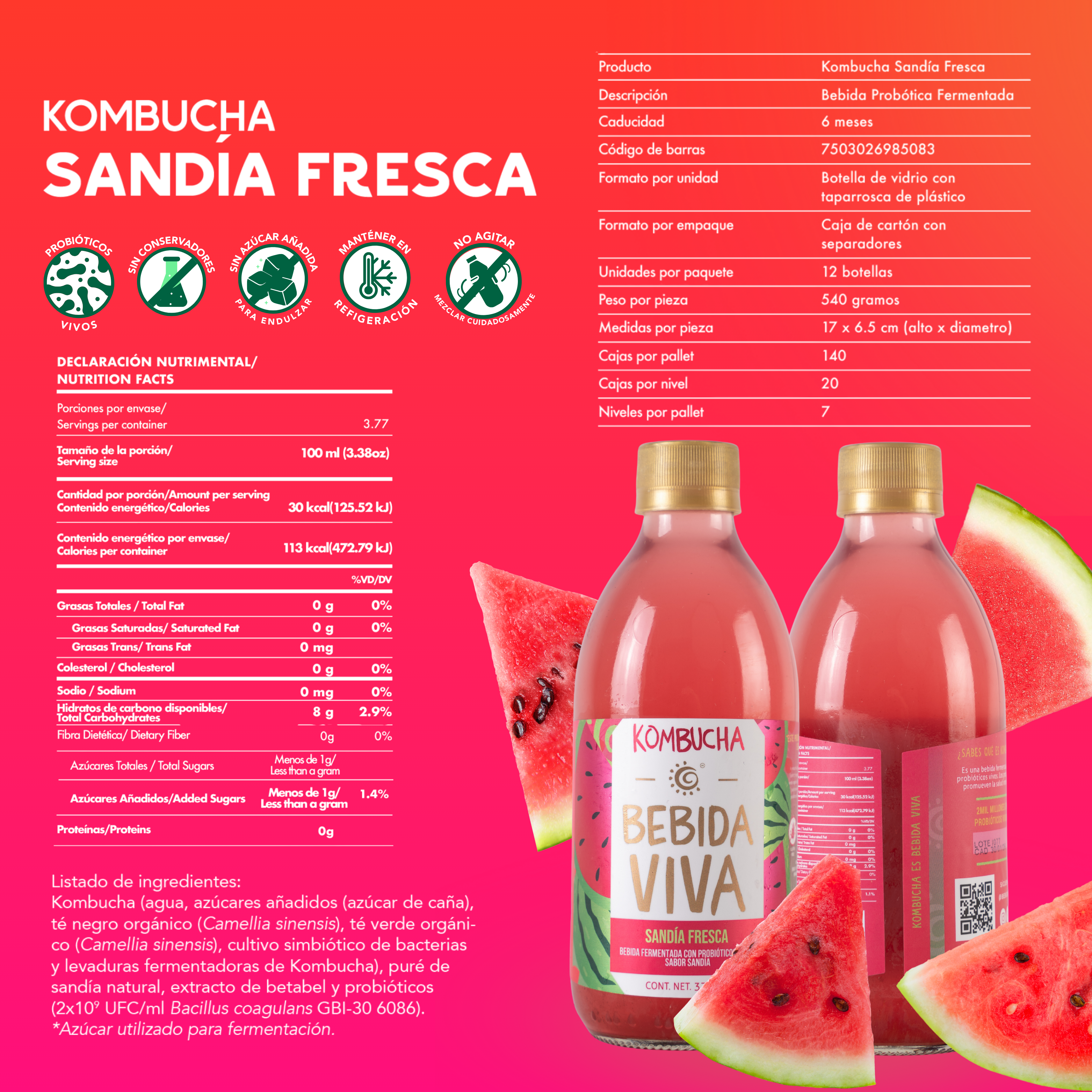 Sandía Fresca - 12 Pack