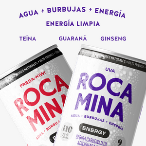 Rocamina Energy - 12 pack mixto (6 UVA/6 Fresa Kiwi)