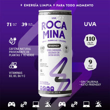Cargar imagen en el visor de la galería, Rocamina Energy - Uva -12 Pack